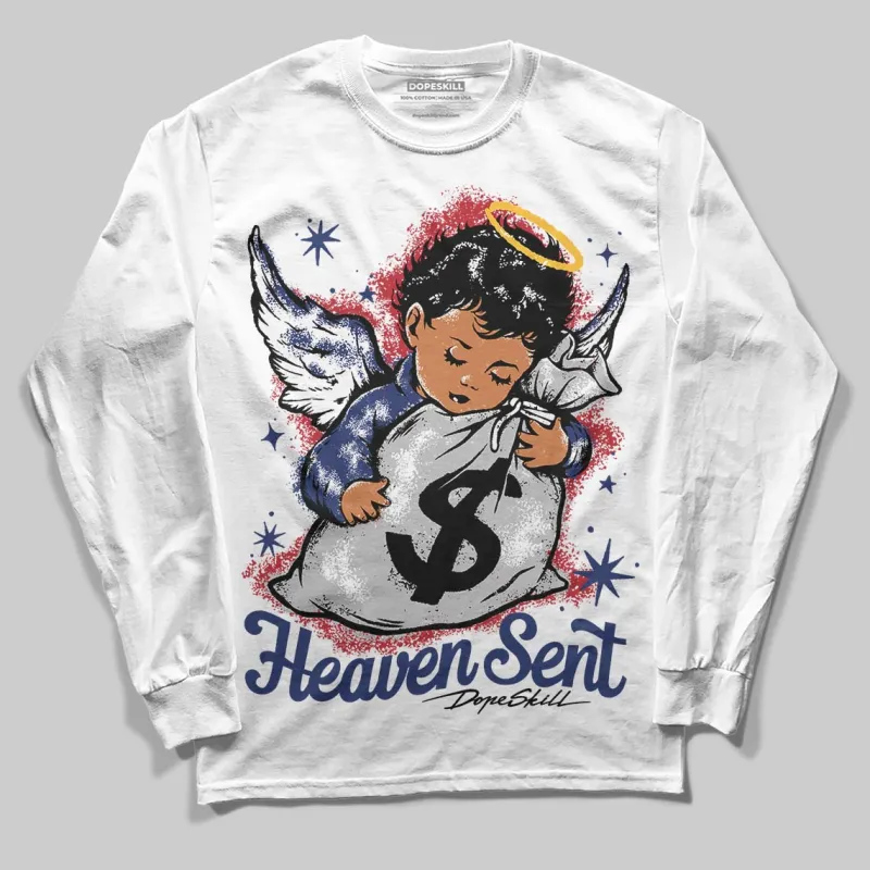 Rare Air Deep Royal Blue 1s DopeSkill Long Sleeve T-Shirt Heaven Sent Graphic sold by DopeSkill
