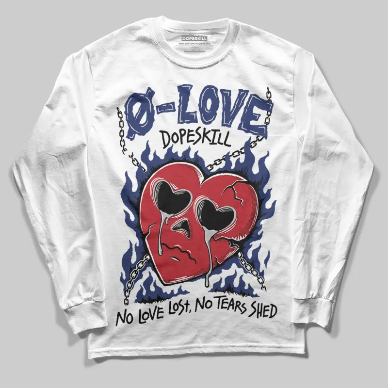 Rare Air Deep Royal Blue 1s DopeSkill Long Sleeve T-Shirt Crying Heart Graphic sold by DopeSkill