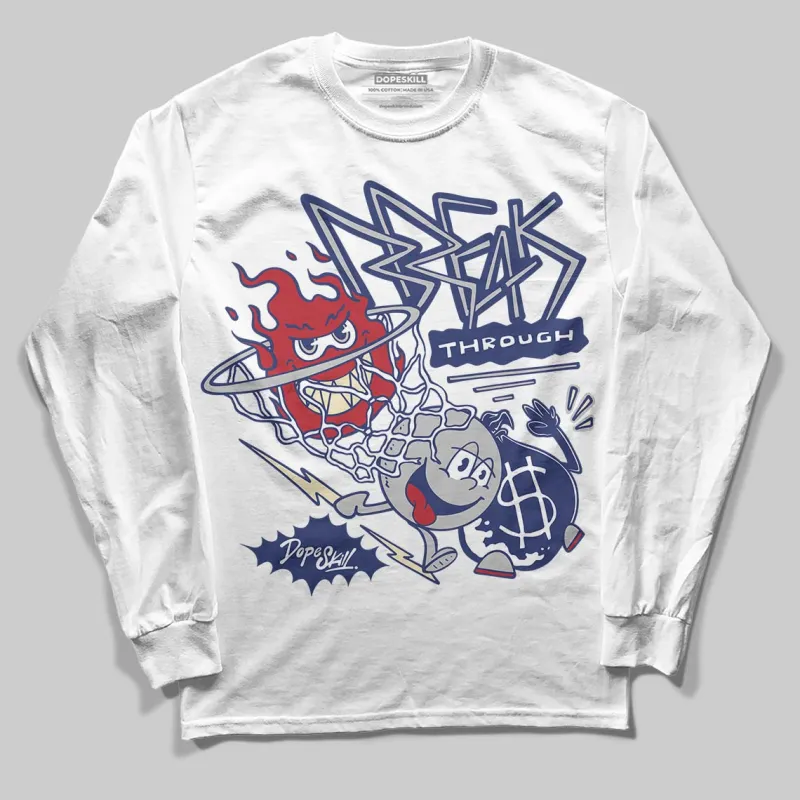 Rare Air Deep Royal Blue 1s DopeSkill Long Sleeve T-Shirt Break Through Graphic sold by DopeSkill