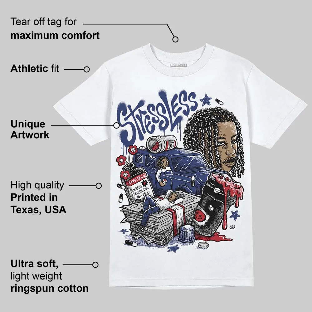 Rare Air Deep Royal Blue 1s DopeSkill T-Shirt Stressless Graphic sold by DopeSkill product image thumbnail 3