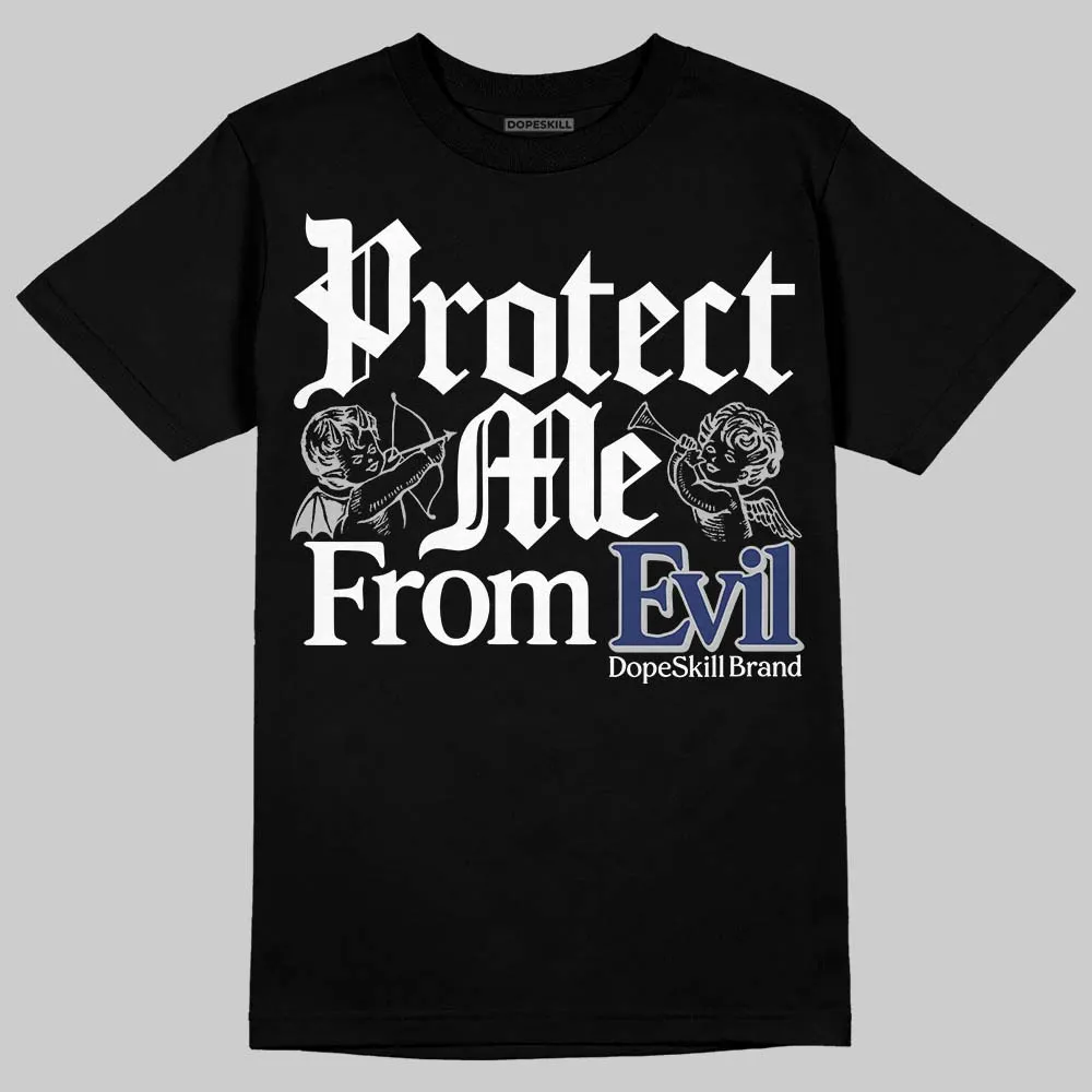 Rare Air Deep Royal Blue 1s DopeSkill T-Shirt Protect Me From Evil Graphic sold by DopeSkill product image thumbnail 2