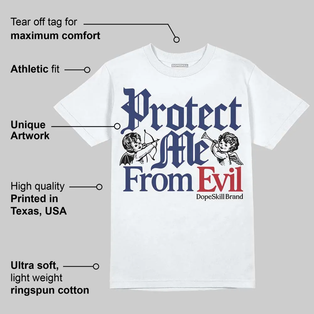 Rare Air Deep Royal Blue 1s DopeSkill T-Shirt Protect Me From Evil Graphic sold by DopeSkill product image thumbnail 3