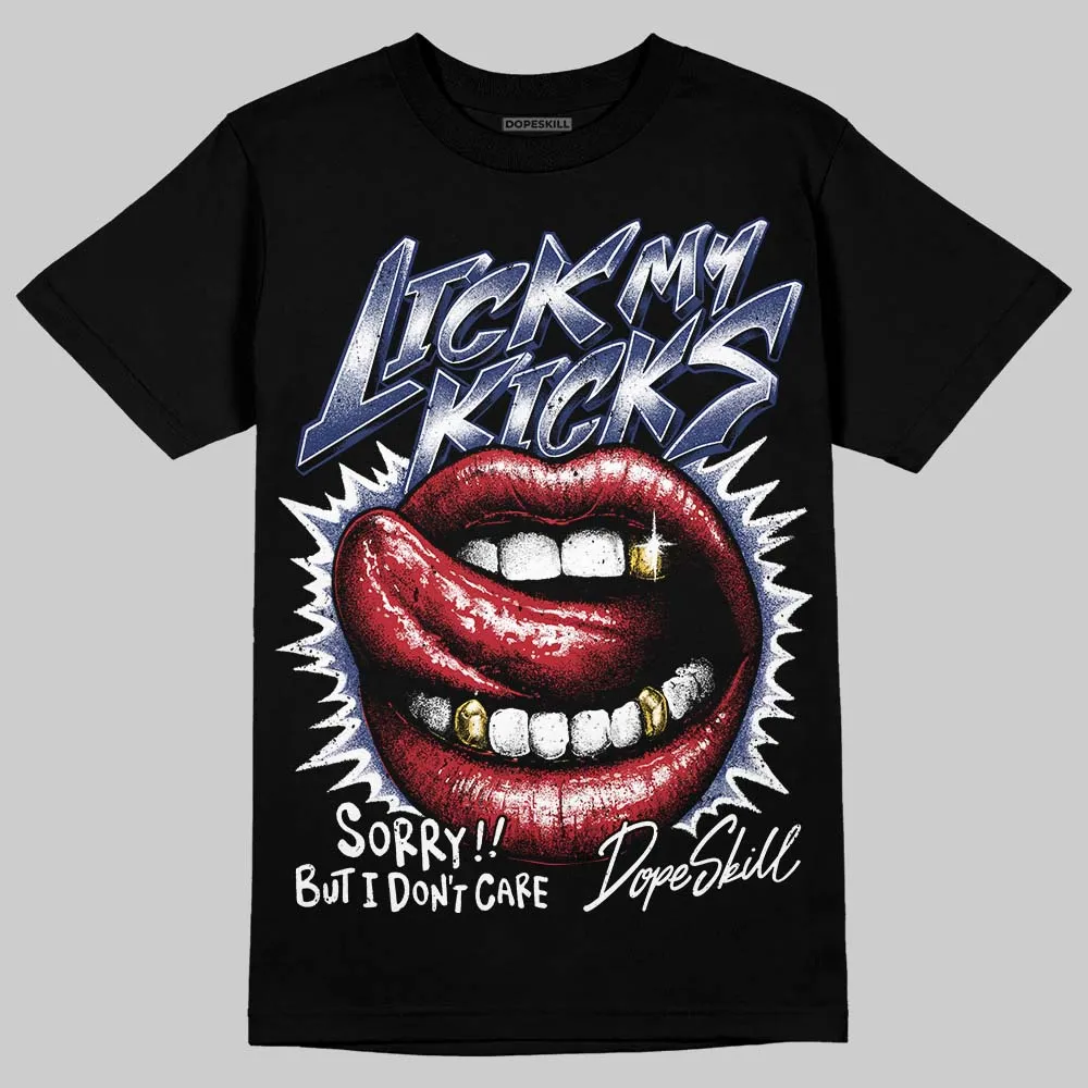 Rare Air Deep Royal Blue 1s DopeSkill T-Shirt Lick My Kicks Graphic sold by DopeSkill product image thumbnail 2
