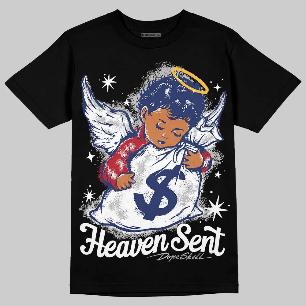 Rare Air Deep Royal Blue 1s DopeSkill T-Shirt Heaven Sent Graphic sold by DopeSkill product image thumbnail 2