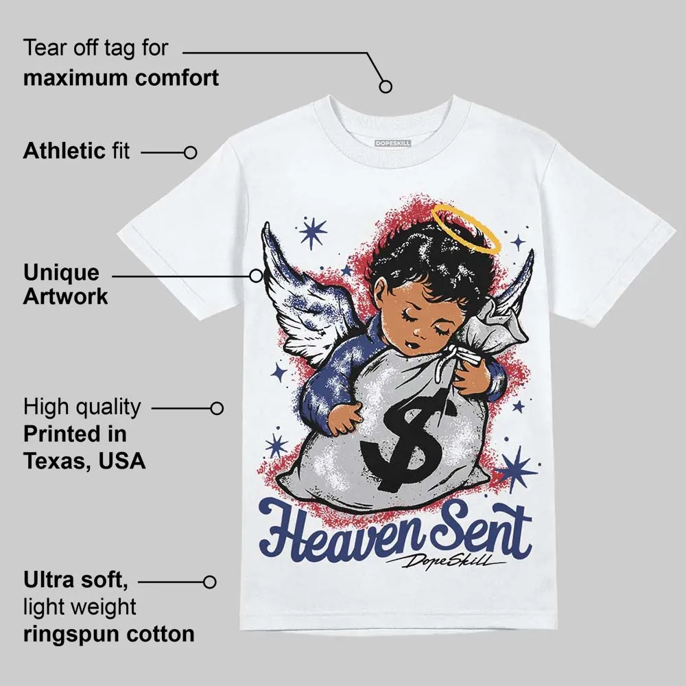 Rare Air Deep Royal Blue 1s DopeSkill T-Shirt Heaven Sent Graphic sold by DopeSkill product image thumbnail 3