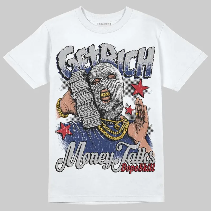 Rare Air Deep Royal Blue 1s DopeSkill T-Shirt Get Rich Graphic sold by DopeSkill