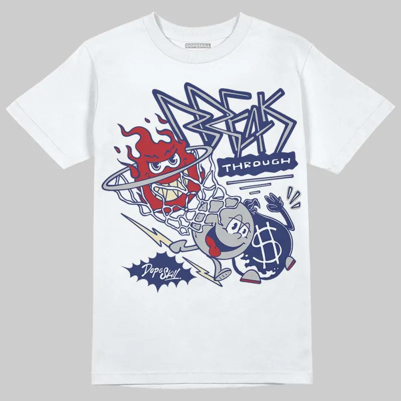 Rare Air Deep Royal Blue 1s DopeSkill T-Shirt Break Through Graphic sold by DopeSkill