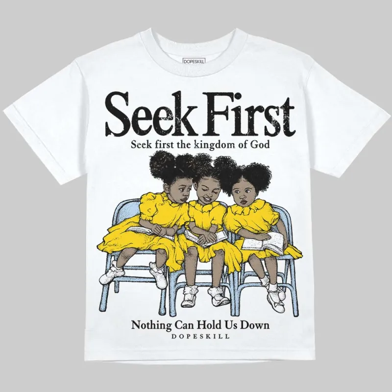 Yellow Ochre 6s DopeSkill Oversize Print T-Shirt New Seek First Graphic sold by DopeSkill