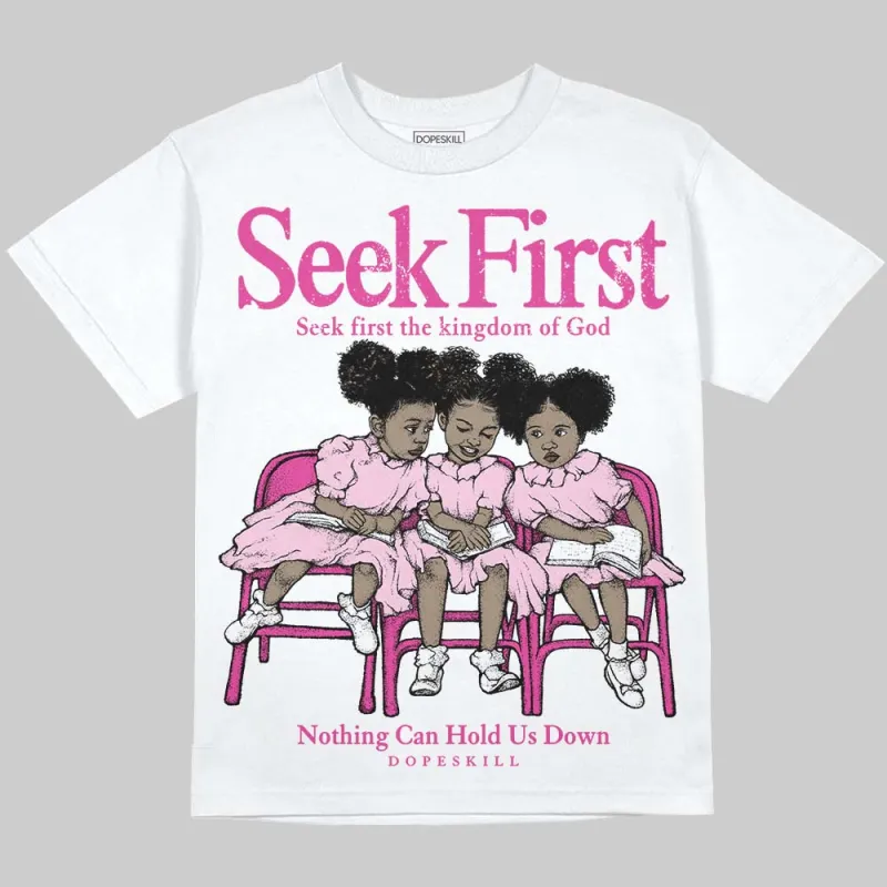 Triple Pink Dunk DopeSkill Oversize Print T-Shirt New Seek First Graphic sold by DopeSkill