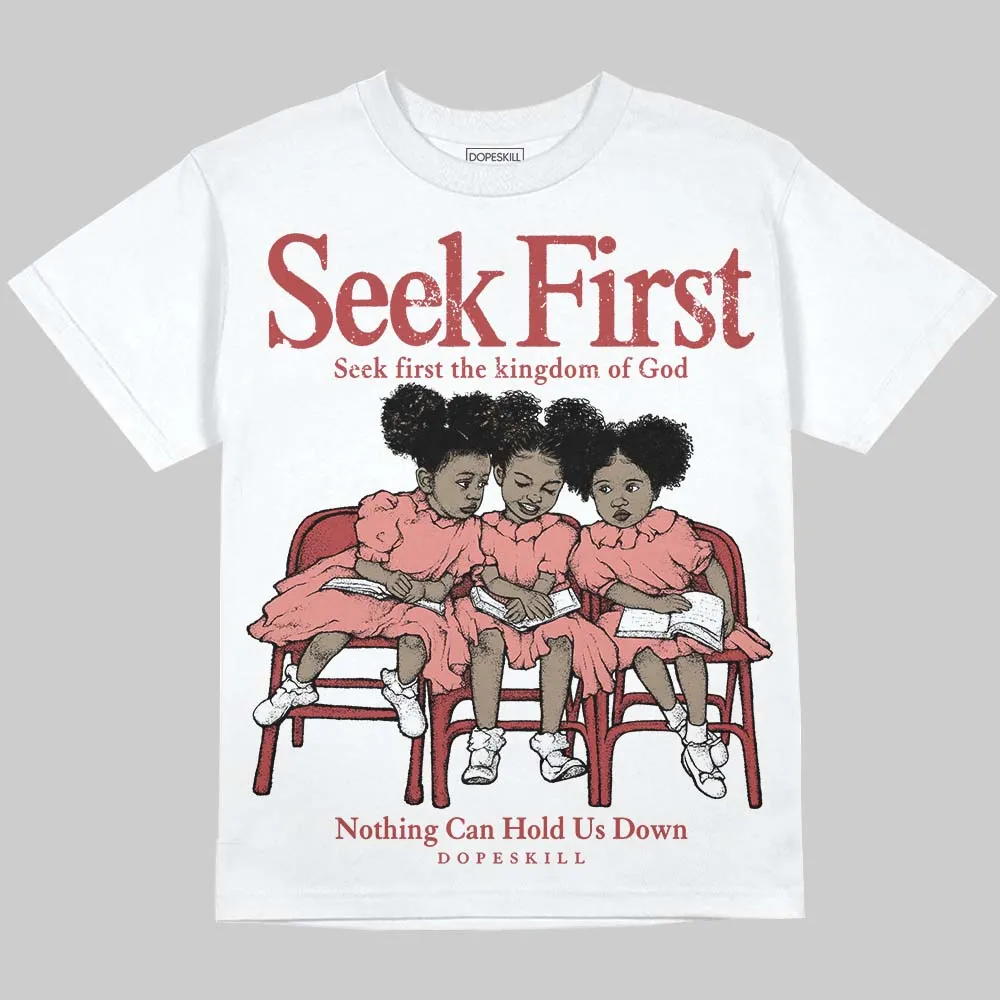 Dune Red 13s DopeSkill Oversize Print T-Shirt New Seek First Graphic sold by DopeSkill