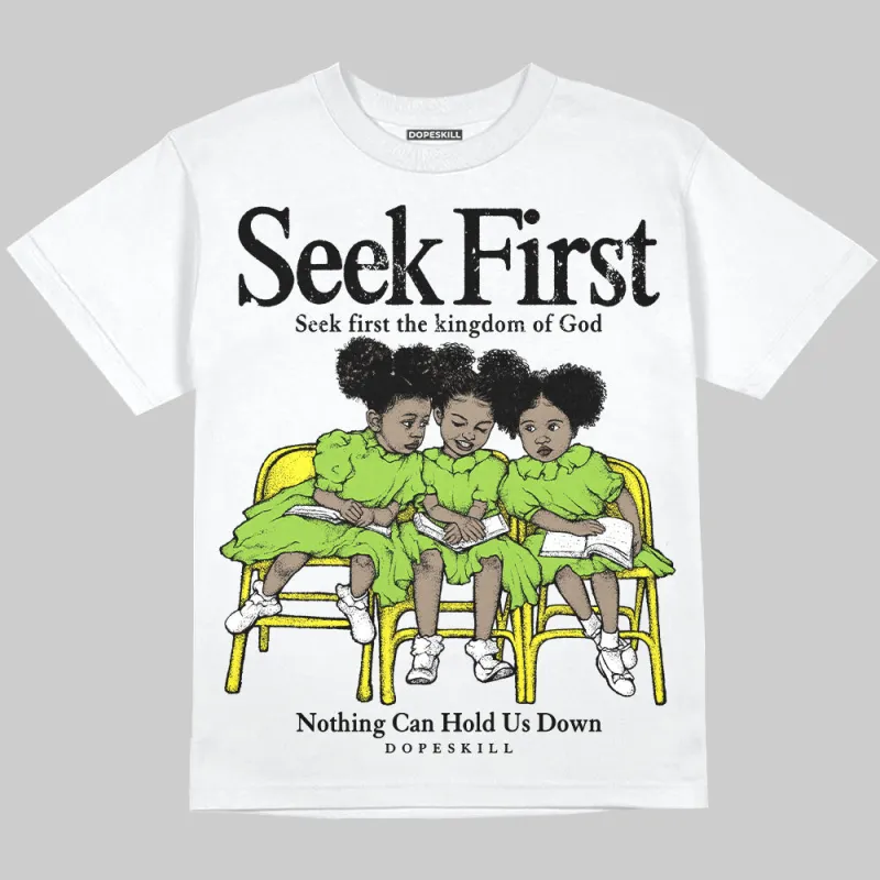 Neon Green Collection DopeSkill Oversize Print T-Shirt New Seek First Graphic sold by DopeSkill