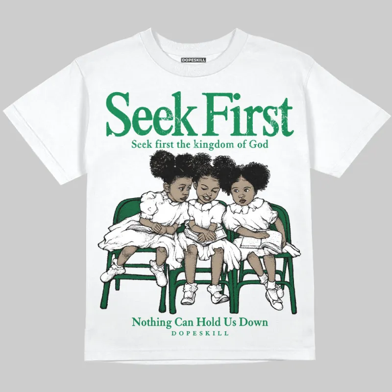 Green Collection DopeSkill Oversize Print T-Shirt New Seek First Graphic sold by DopeSkill