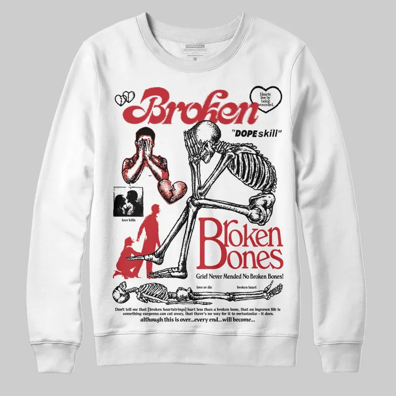 Bred 11s DopeSkill Sweatshirt Broken Bones Graphic sold by DopeSkill