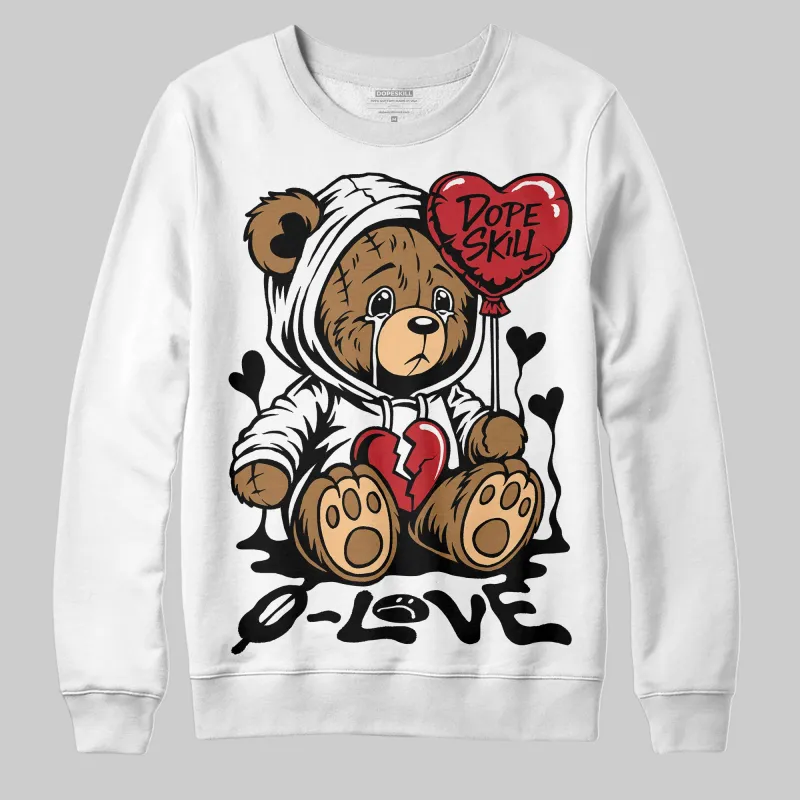 Bred 11s DopeSkill Sweatshirt Broken Bear Graphic sold by DopeSkill
