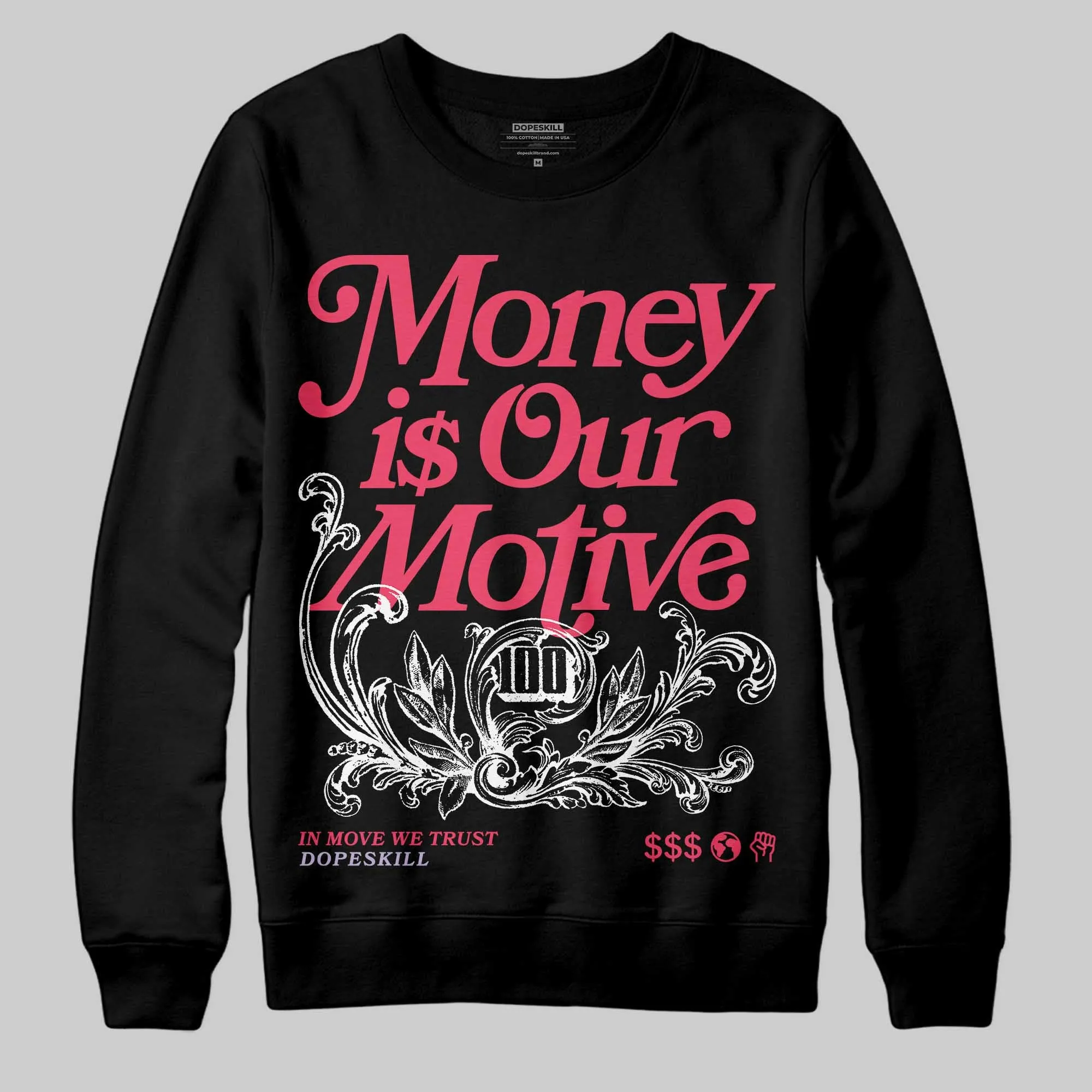 Peanut Butter Jelly 5s DopeSkill Sweatshirt Money Is Our Motive Typo Graphic sold by DopeSkill product image thumbnail 2