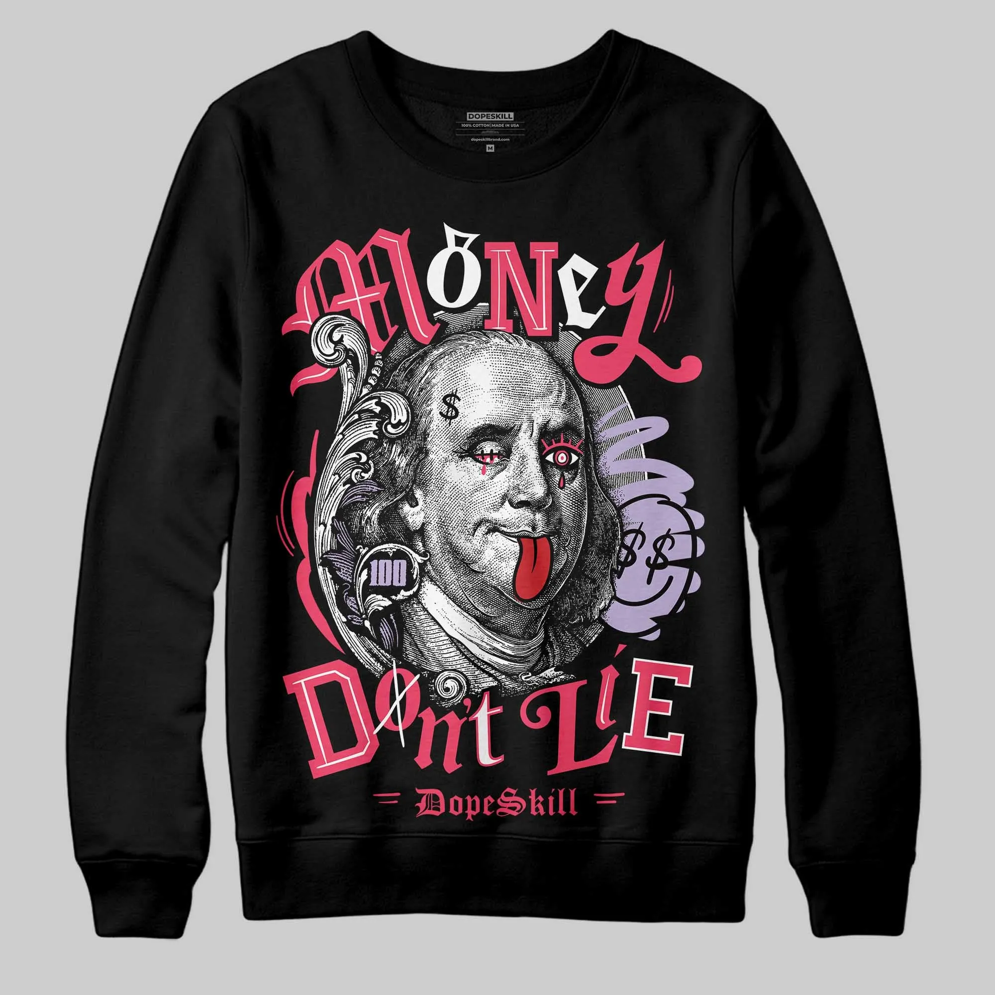 Peanut Butter Jelly 5s DopeSkill Sweatshirt Money Don't Lie Graphic sold by DopeSkill product image thumbnail 2
