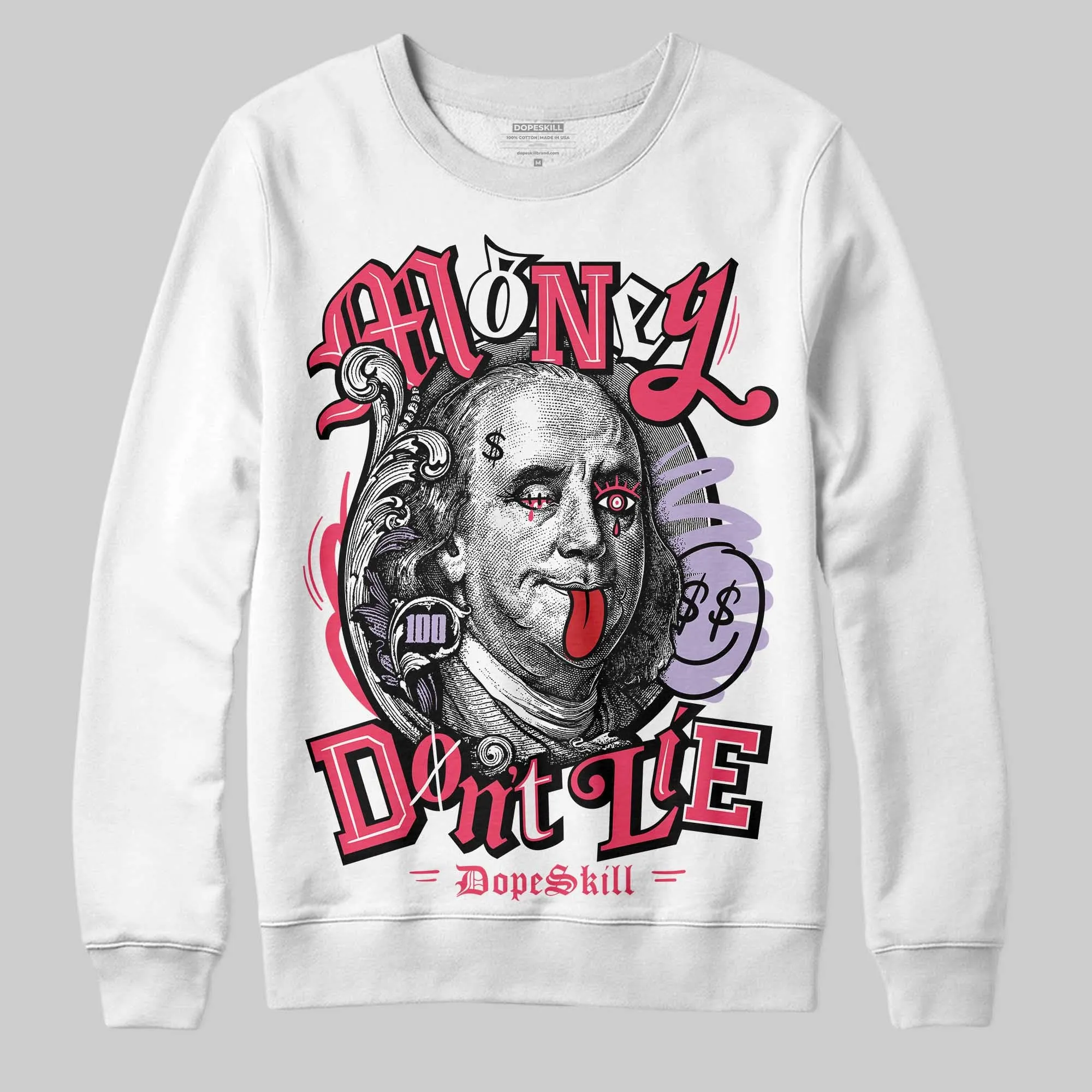 Peanut Butter Jelly 5s DopeSkill Sweatshirt Money Don't Lie Graphic sold by DopeSkill