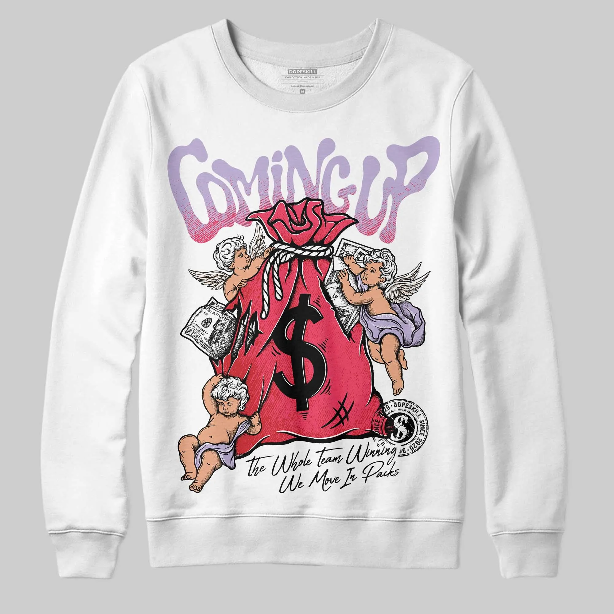 Peanut Butter Jelly 5s DopeSkill Sweatshirt Money Bag Coming Up Graphic sold by DopeSkill