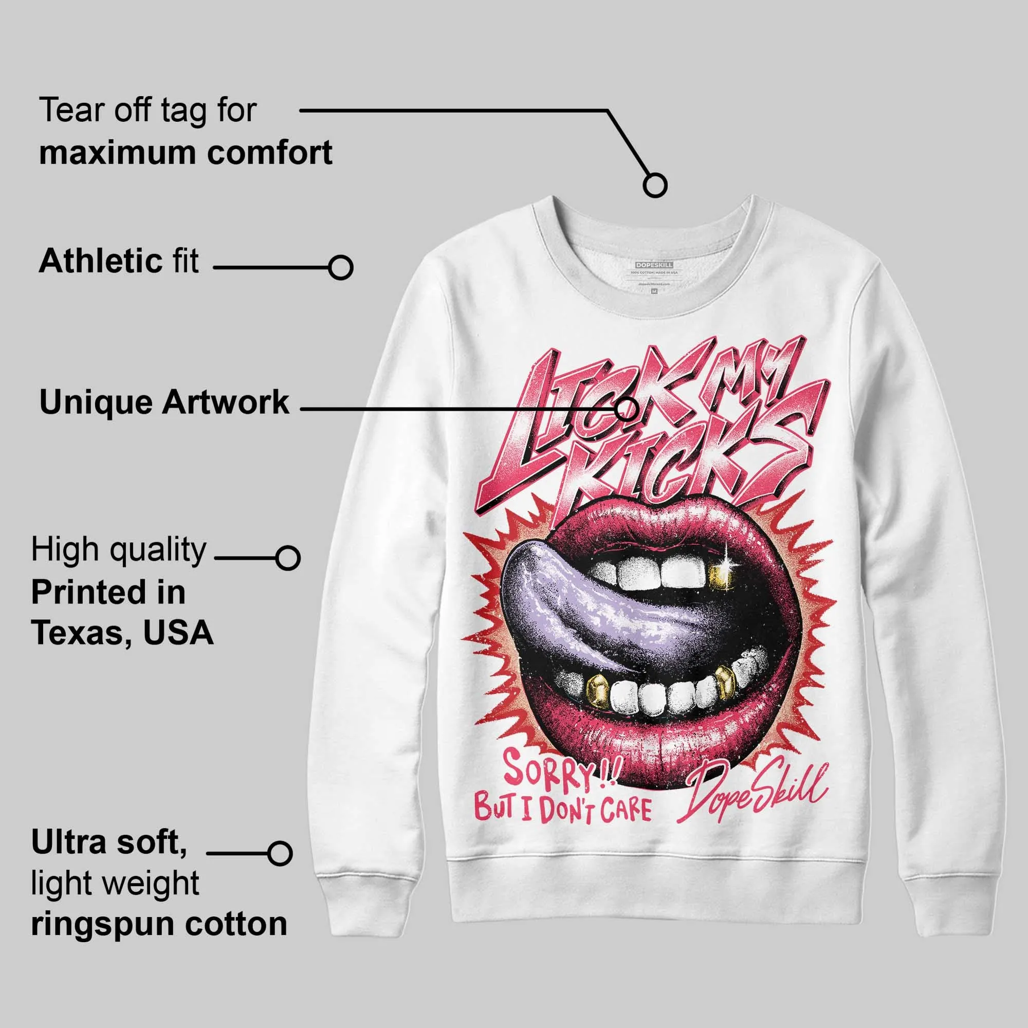 Peanut Butter Jelly 5s DopeSkill Sweatshirt Lick My Kicks Graphic sold by DopeSkill product image thumbnail 3