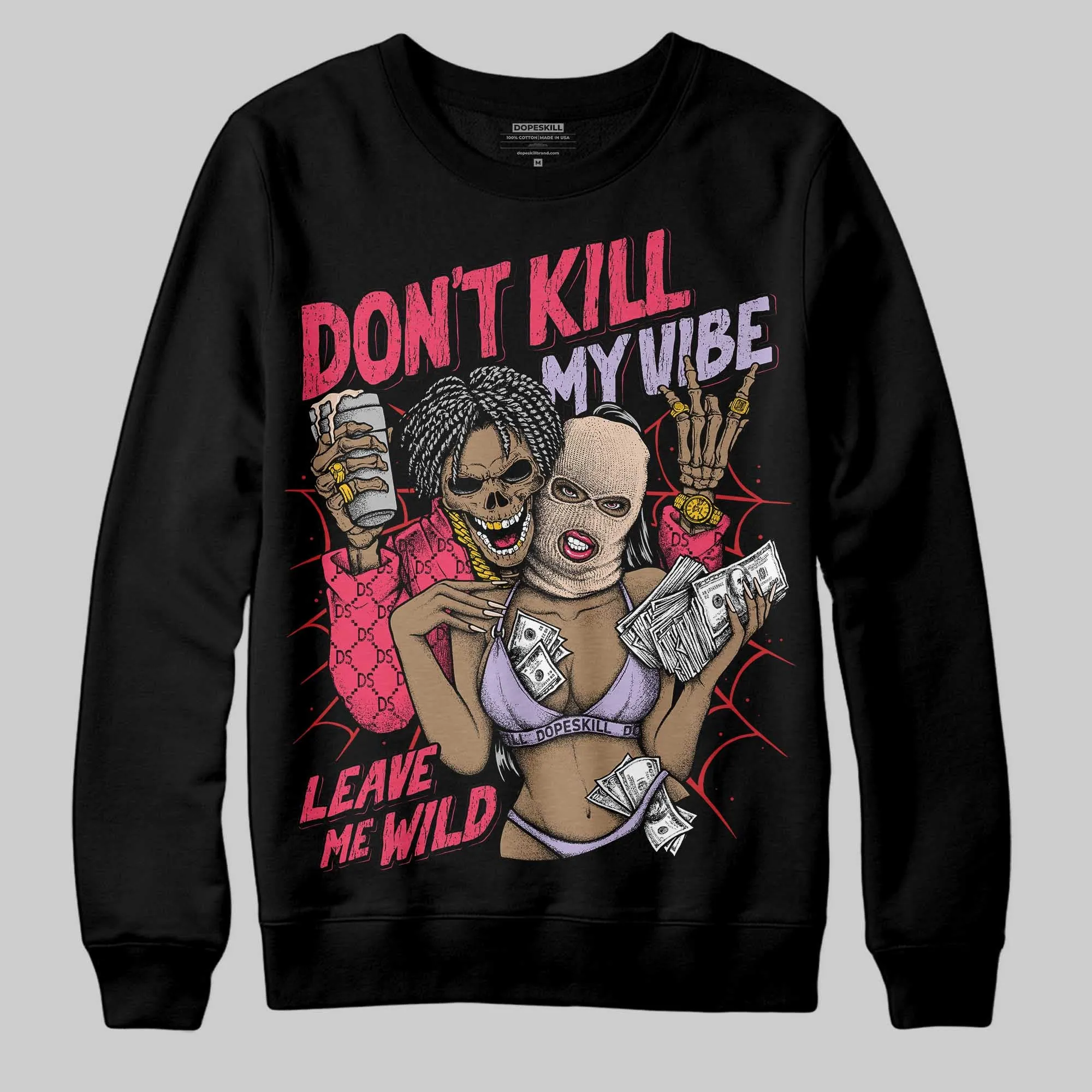 Peanut Butter Jelly 5s DopeSkill Sweatshirt Don't Kill My Vibe Graphic sold by DopeSkill product image thumbnail 2