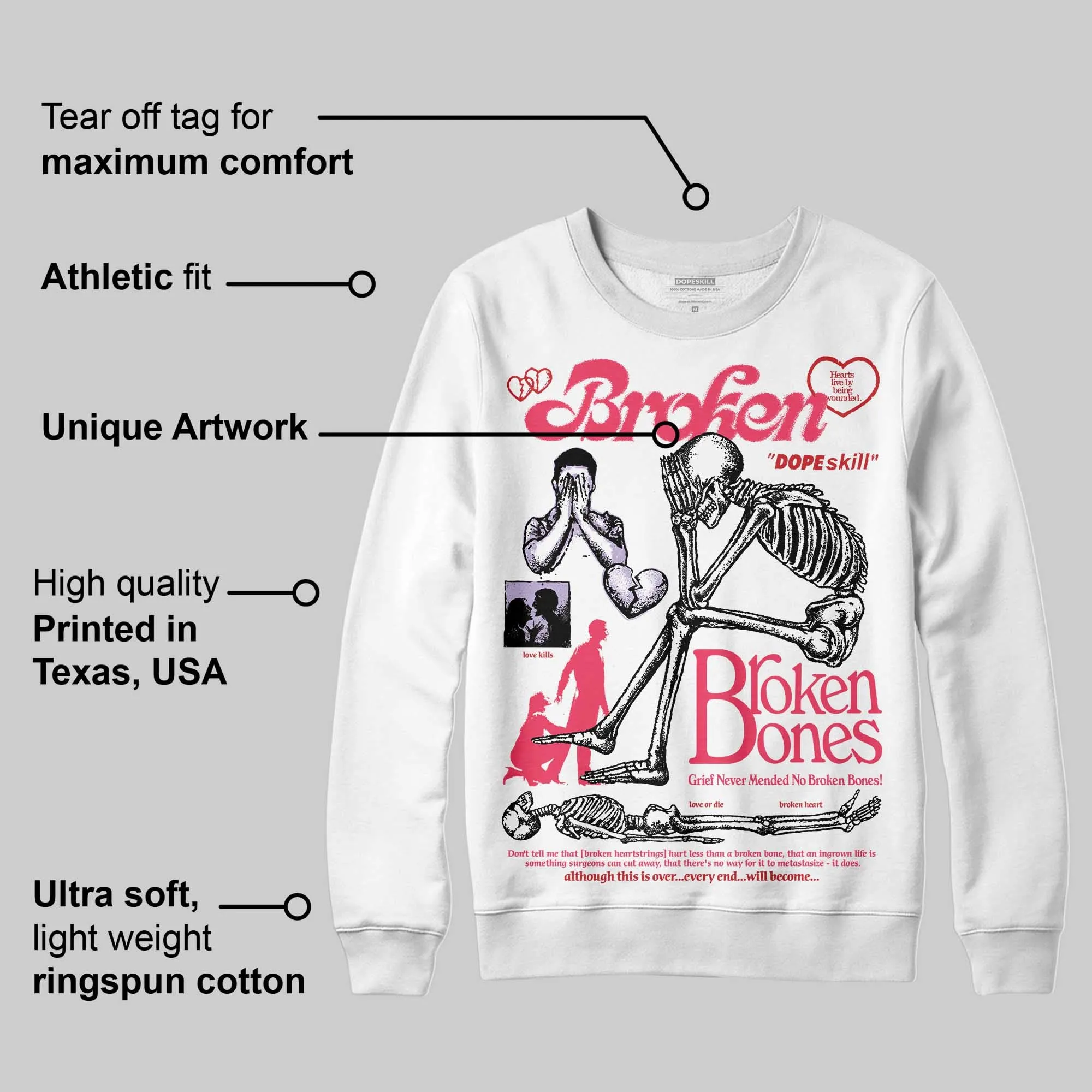 Peanut Butter Jelly 5s DopeSkill Sweatshirt Broken Bones Graphic sold by DopeSkill product image thumbnail 3