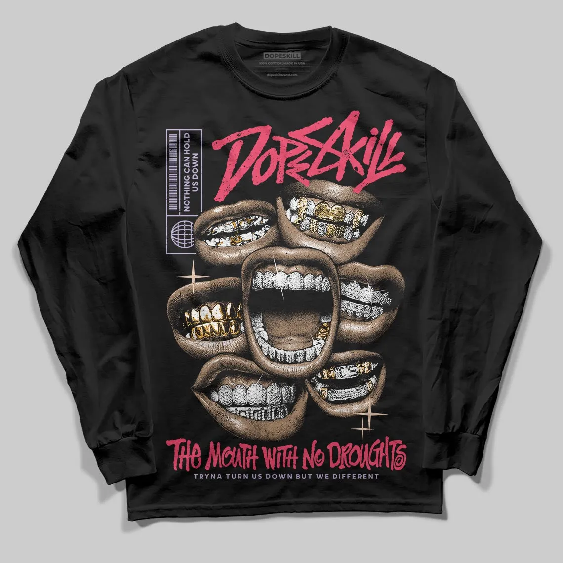 Peanut Butter Jelly 5s DopeSkill Long Sleeve T-Shirt The Mouth With No Droughts Graphic sold by DopeSkill product image thumbnail 2