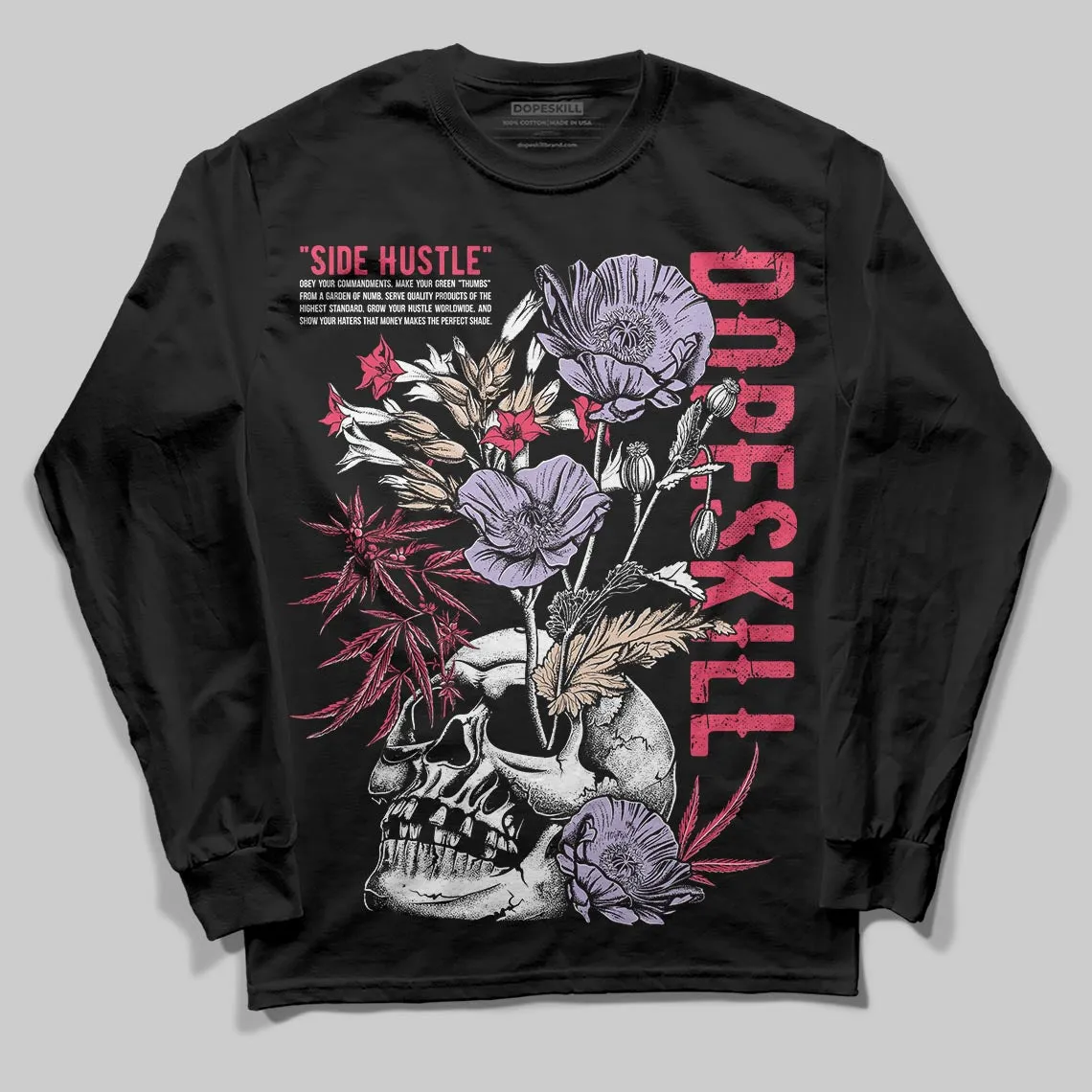 Peanut Butter Jelly 5s DopeSkill Long Sleeve T-Shirt Side Hustle Graphic sold by DopeSkill product image thumbnail 2