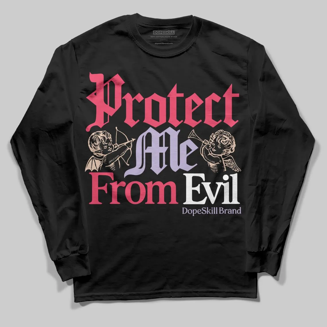 Peanut Butter Jelly 5s DopeSkill Long Sleeve T-Shirt Protect Me From Evil Graphic sold by DopeSkill product image thumbnail 2