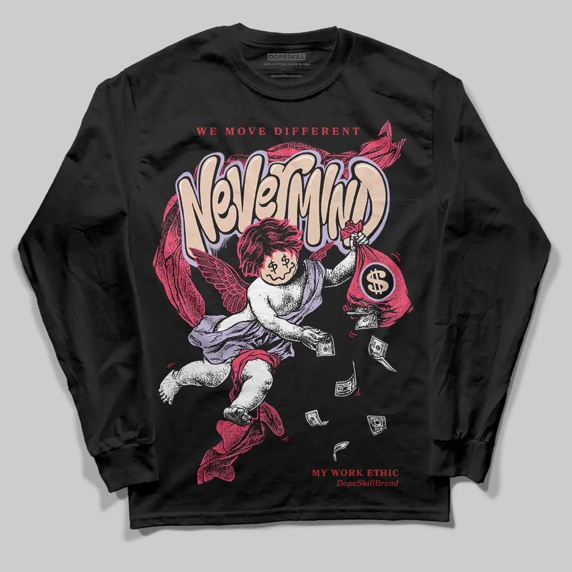 Peanut Butter Jelly 5s DopeSkill Long Sleeve T-Shirt Nevermind Graphic sold by DopeSkill product image thumbnail 2