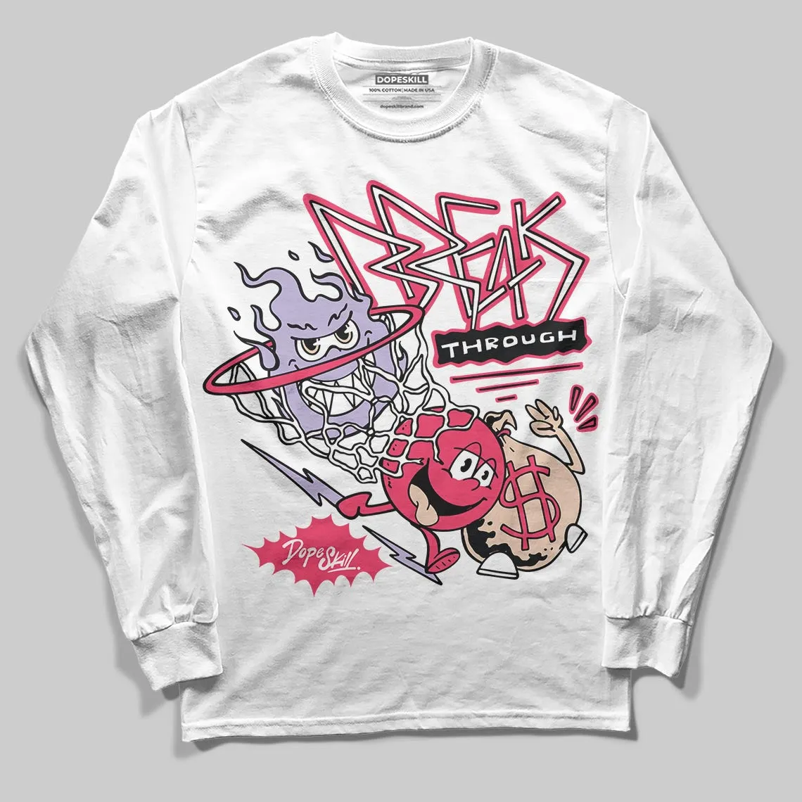 Peanut Butter Jelly 5s DopeSkill Long Sleeve T-Shirt Break Through Graphic sold by DopeSkill