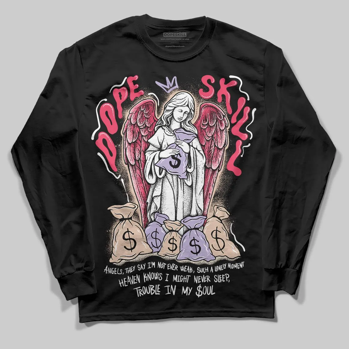 Peanut Butter Jelly 5s DopeSkill Long Sleeve T-Shirt Angels Graphic sold by DopeSkill product image thumbnail 2