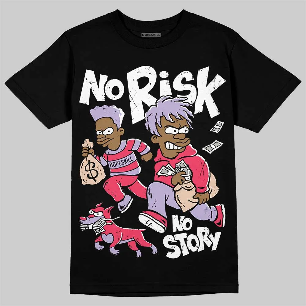 Peanut Butter Jelly 5s DopeSkill T-Shirt No Risk No Story Graphic sold by DopeSkill product image thumbnail 2
