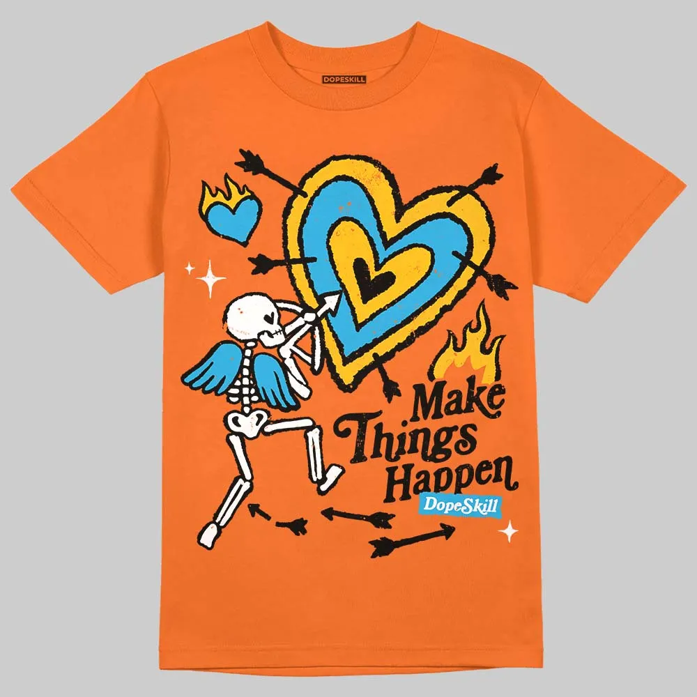 Orange Black White DopeSkill T-Shirt Make Things Happen Graphic sold by DopeSkill product image thumbnail 3