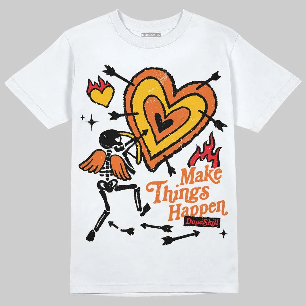 Orange Black White DopeSkill T-Shirt Make Things Happen Graphic sold by DopeSkill