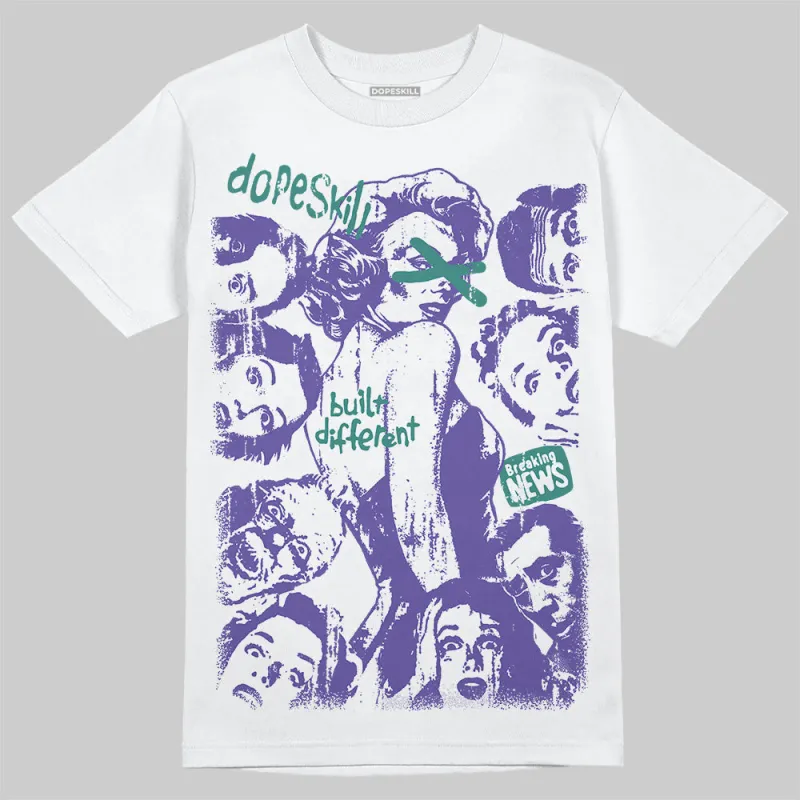 Grape 5s DopeSkill T-Shirt Built Different Graphic sold by DopeSkill