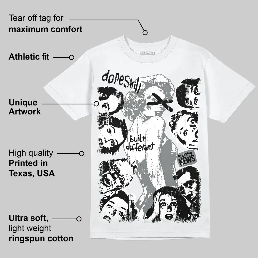 Cool Grey 9s DopeSkill T-Shirt Built Different Graphic sold by DopeSkill product image thumbnail 3