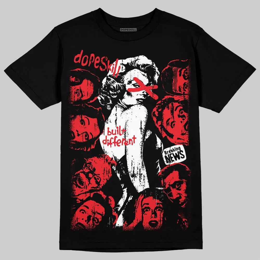 Cherry 11s DopeSkill T-Shirt Built Different Graphic sold by DopeSkill product image thumbnail 2