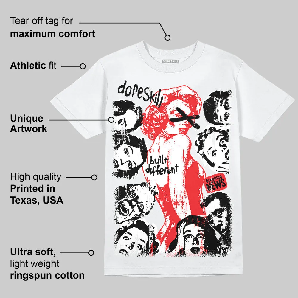 Cherry 11s DopeSkill T-Shirt Built Different Graphic sold by DopeSkill product image thumbnail 4