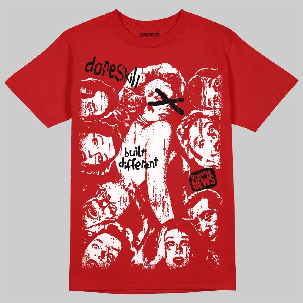 Red Collection DopeSkill T-Shirt Built Different Graphic sold by DopeSkill product image thumbnail 3