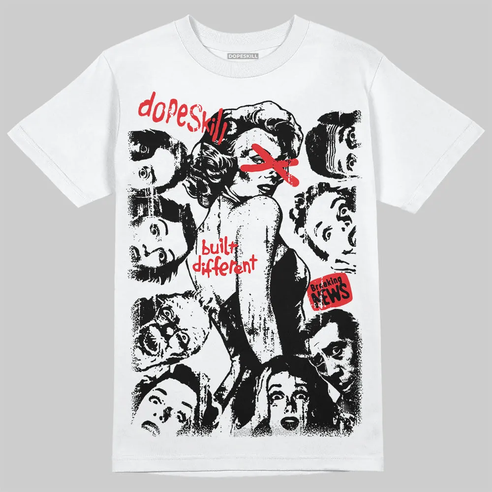 Black and White Collection DopeSkill T-Shirt Built Different Graphic sold by DopeSkill product image thumbnail 2