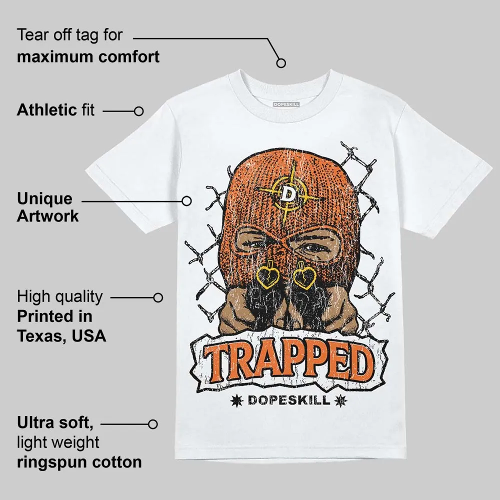 Orange Black White DopeSkill T-Shirt New Trapped Graphic sold by DopeSkill product image thumbnail 4