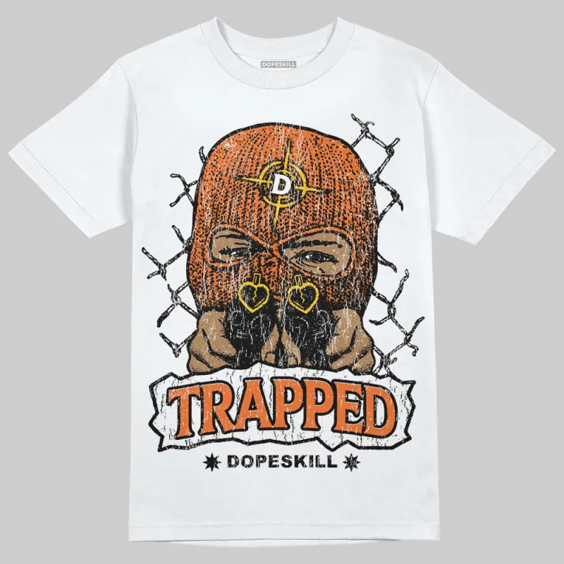 Orange Black White DopeSkill T-Shirt New Trapped Graphic sold by DopeSkill