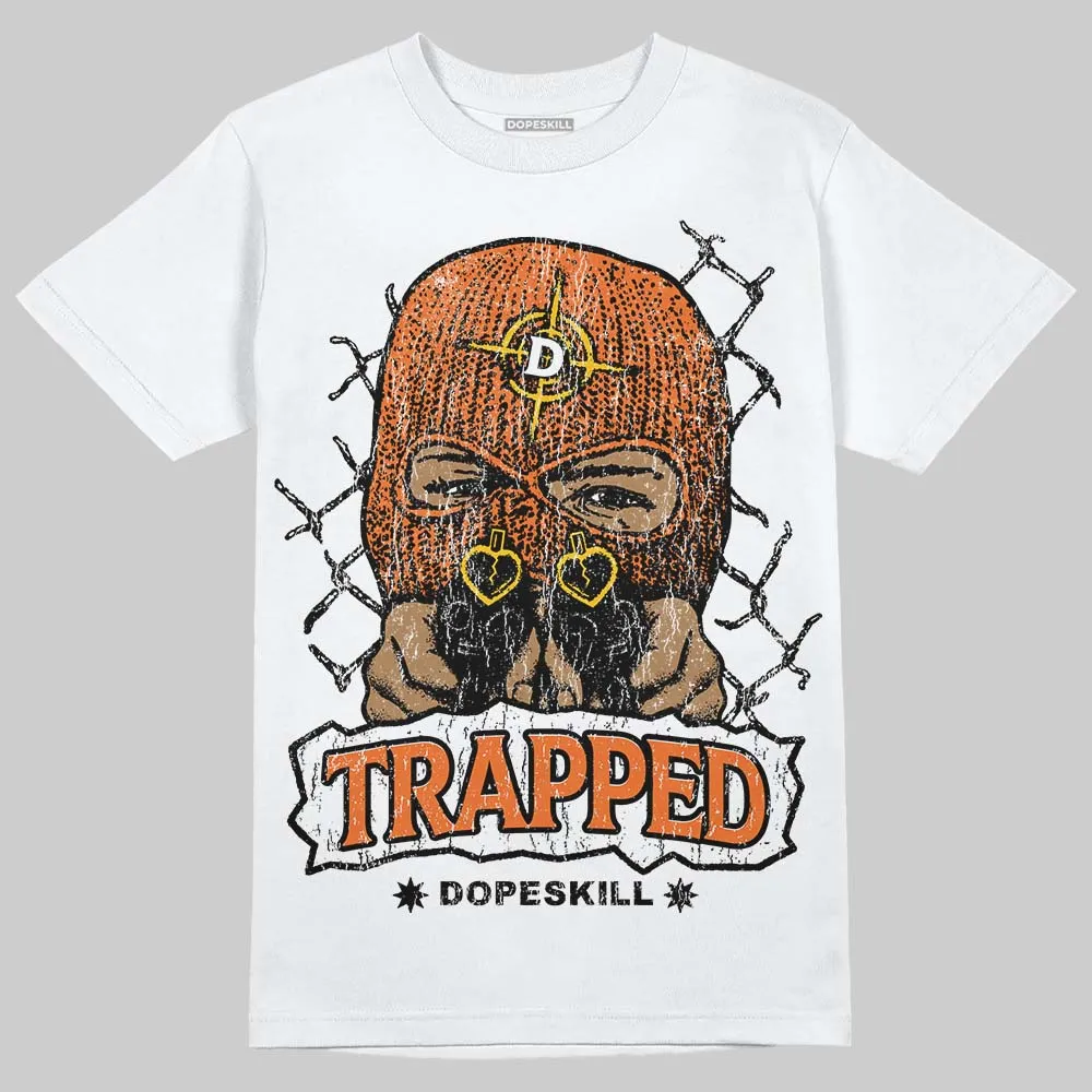 Orange Black White DopeSkill T-Shirt New Trapped Graphic sold by DopeSkill