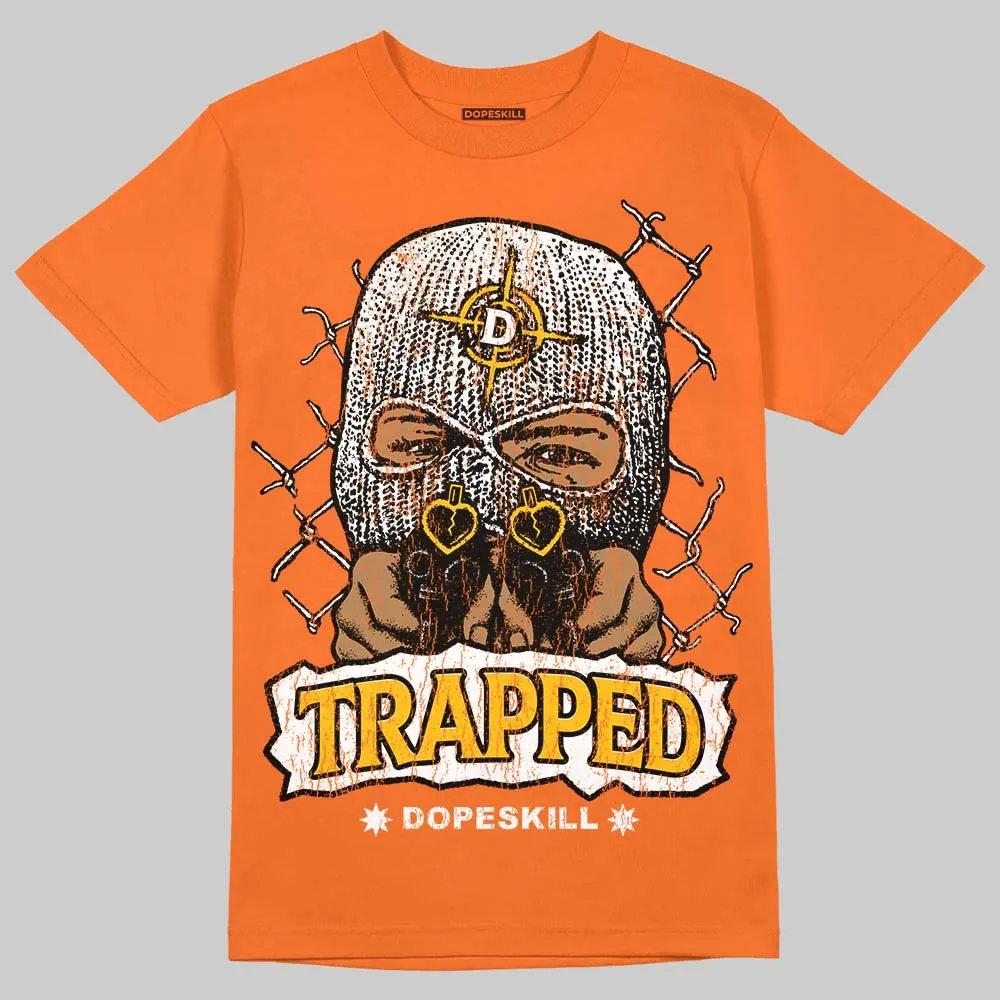 Orange Black White DopeSkill T-Shirt New Trapped Graphic sold by DopeSkill product image thumbnail 3