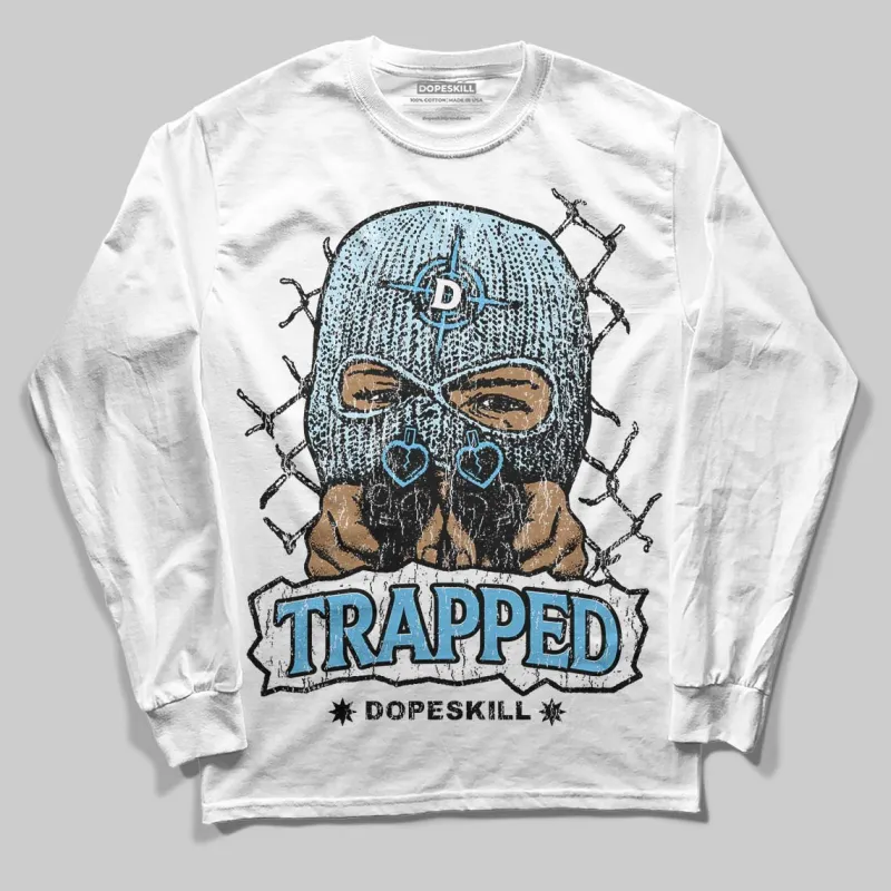 Legend Blue 11s DopeSkill Long Sleeve T-Shirt New Trapped Graphic sold by DopeSkill