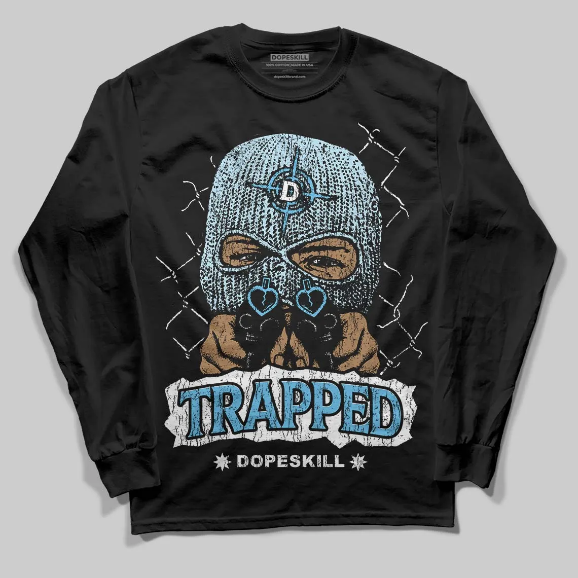 Legend Blue 11s DopeSkill Long Sleeve T-Shirt New Trapped Graphic sold by DopeSkill product image thumbnail 2