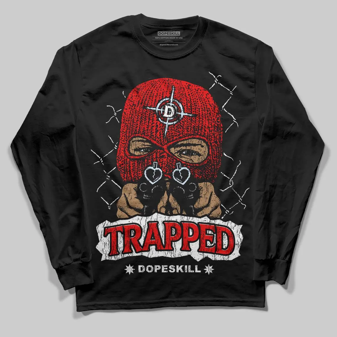 Cherry 11s DopeSkill Long Sleeve T-Shirt New Trapped Graphic sold by DopeSkill product image thumbnail 2