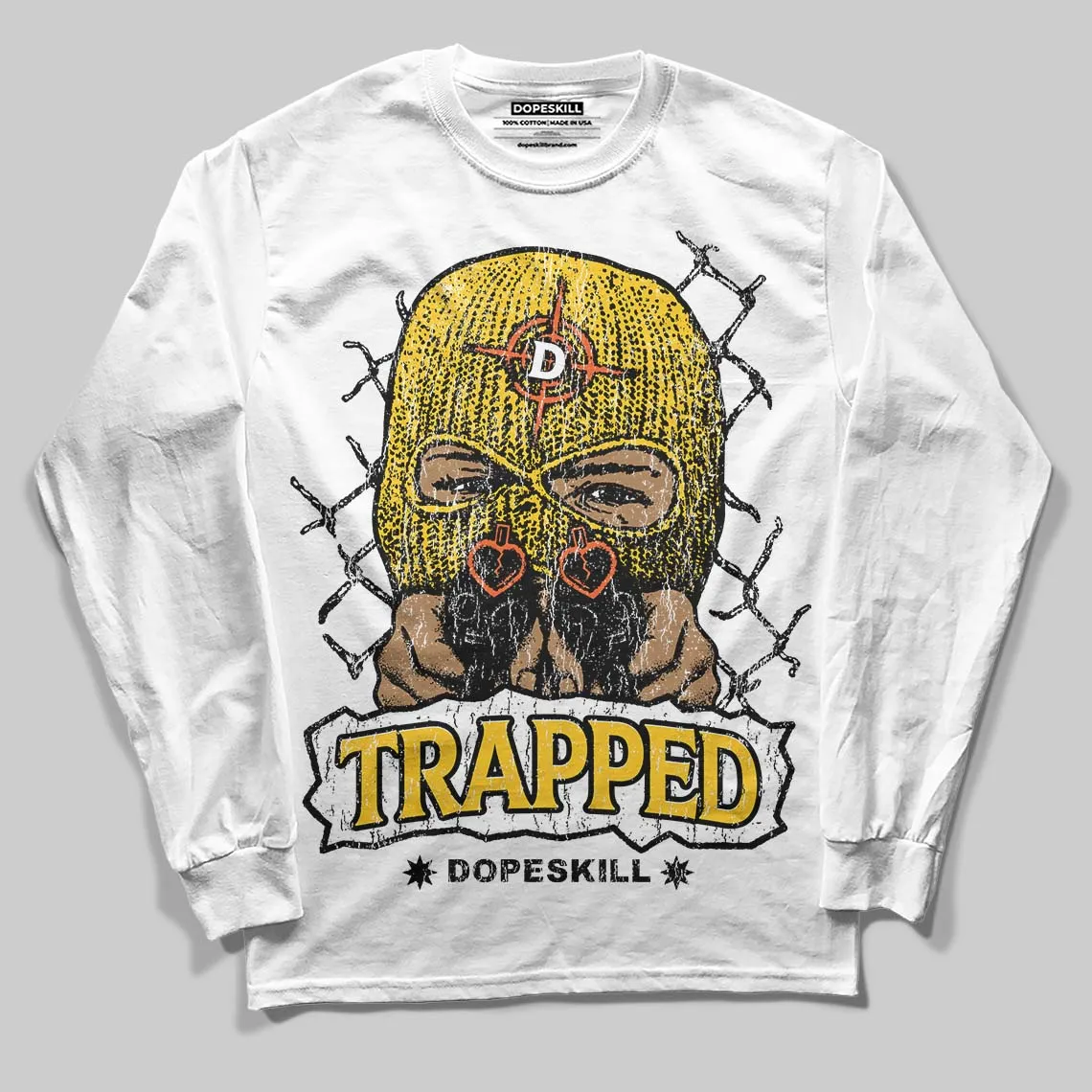 Yellow Collection DopeSkill Long Sleeve T-Shirt New Trapped Graphic sold by DopeSkill product image thumbnail 2