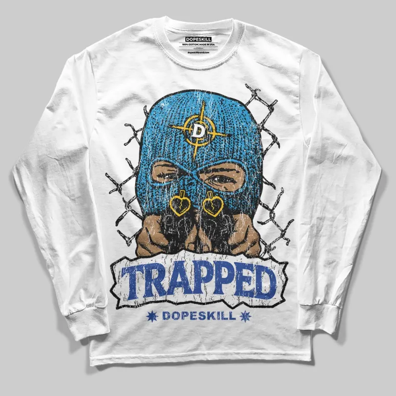Royal Blue Collection DopeSkill Long Sleeve T-Shirt New Trapped Graphic sold by DopeSkill
