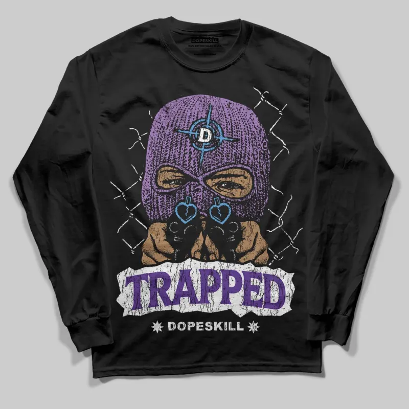 PURPLE Collection DopeSkill Long Sleeve T-Shirt New Trapped Graphic sold by DopeSkill